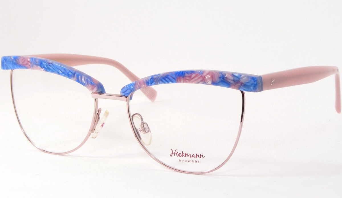 Ana Hickmann HI1051 E03 Blau/Golden Pink Einzigartig Brille 54-17-140mm - $86.12