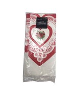 Vintage Valentine&#39;s Day Paper Art Table Cover 54” X 102&quot; Hearts Indianap... - £11.09 GBP