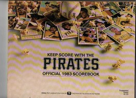 VINTAGE 1983 Pittsburgh Pirates Unscored Scorebook - £11.67 GBP