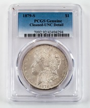 1879-S Silver Morgan Dollar Graded by PCGS as UNC Detail - Cleaned - £94.93 GBP