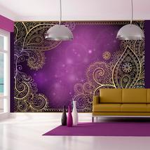Tiptophomedecor Peel and Stick Zen Wallpaper Wall Mural - Oriental Purple Mandal - £47.95 GBP+