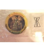 Budweiser Beer Metal Coasters Official Product 3.5&quot; New Sealed Vintage L... - $14.99