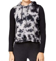 Calvin Klein Womens Tie Dyed Cropped Sleeveless Hoodie Size Small,Black Combo - £35.11 GBP