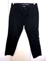 Khakis By Gap Ladies Vintage Rolled Crop Black Cotton PANTS-4R-GENTLY Worn - £6.18 GBP
