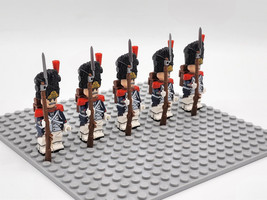 French Old Guard Grenadiers French Army Napoleonic Wars 5pcs Minifigures Bricks - £11.41 GBP