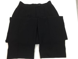 Charter Club Women&#39;s Black Pants Size 12 Button Zipper Lined Office Dress Work - £27.56 GBP
