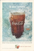 Coca Cola National Georgraphic Back Cover Ad Be Really Refreshed 1959 - £1.75 GBP