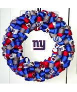 New York Giants Custom Loopy Ribbon Wreath - £37.85 GBP