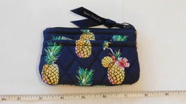 Vera Bradley Tucan Party Coin Purse Women&#39;s Navy Blue Pineapples 15229-Q60 - £16.59 GBP