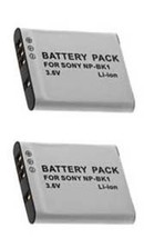 TWO 2 NP-BK1 NP-BKI NP-FK1 Batteries for Sony DSC-S750 S780 S950 S980 W180 W370 - £21.54 GBP