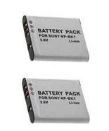 TWO 2 NP-BK1 NP-BKI NP-FK1 Batteries for Sony DSC-S750 S780 S950 S980 W1... - £21.08 GBP
