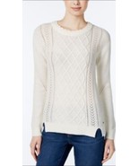 Tommy Hilfiger Women&#39;s Sweater Ivory Cable Knit Women&#39;s Sweater Size XXL... - £23.39 GBP