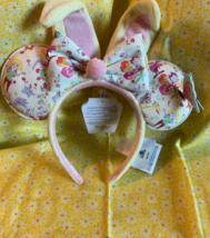 2023 Disney Parks Minnie Mouse Easter Reigning Rabbits Bunny Ear Headband - £26.82 GBP