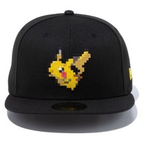 New Era × Pokemon 59 Fifty Pix Eevee Pikachu Blk Multi 7 3/8 58.7cm Black Cap - £107.73 GBP