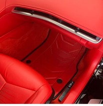 Chevrolet Corvette C8 Stingray Z06 Z51 Floor Mats Red Eco Leather 2021 -... - £455.89 GBP+