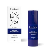 Foxtale 0.15% Retinol Night Serum 30ml Anti-Aging Night Cream Reduces Fine Line - £24.16 GBP