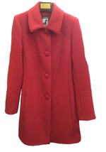 Women&#39;s winter coat, 100% pure Baby alpaca wool, Red - £425.06 GBP