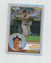 Manny Machado (Baltimore) 2018 Topps Chrome Baseball 1983 Topps Version #83T-9 - £2.33 GBP