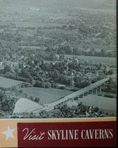 1949 Front Royal Virginia Travel Skyline Drive Caverns Brochure Map Warr... - $27.23