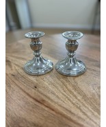Set Of 2  4&quot; Stieff Pewter Candlestick Candle Holders *READ* - €25,57 EUR