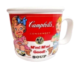Campbell&#39;s Kids Stoneware Soup Mug Westwood Microwavable 14-oz Vintage 1... - $15.27