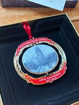 2017 Wisconsin State Capitol Thin Goldtone w Enamel 100ths Anniversary E... - $11.29