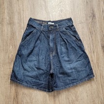 Rue 8isquit Italy Denim Jean Shorts ~ Sz 25 ~ High Rise ~ Blue ~ 5&quot; Inseam - £17.72 GBP