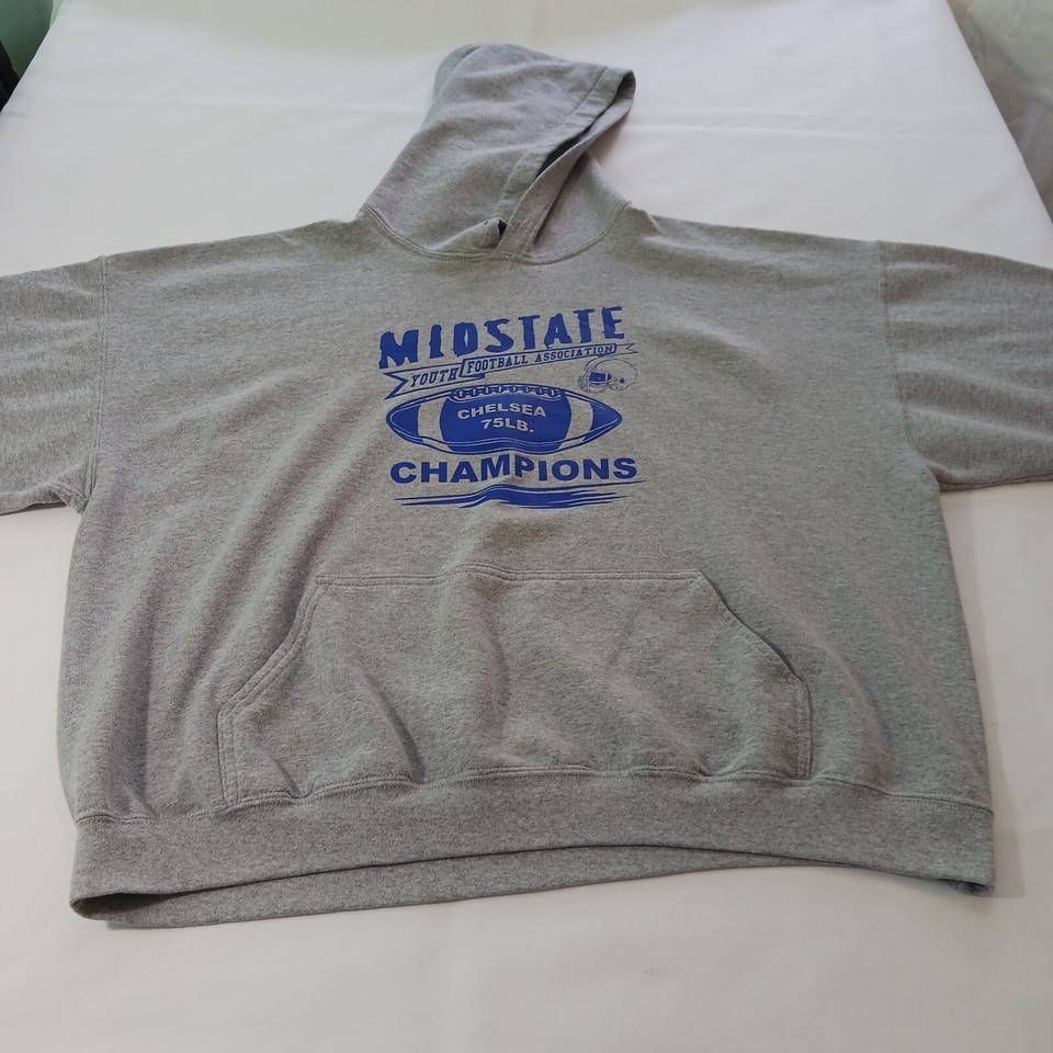 Gildan Heavy Blend MIOSTATE CHAMPIONS Men's Gray Cotton Hoodie Sweatshirt Sz 2XL Item image 10