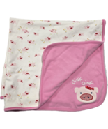 Baby VTG Infants Gymboree BARNYARD CUTIES Cotton Pink PIG Blanket Oink 2006 - €110,19 EUR