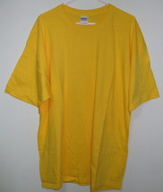 Mens NWOT Gildan Yellow Short Sleeve T Shirt Size 2XL - $6.95