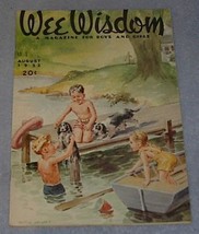 Wee Wisdom August 1952 Children's Magazine - £4.75 GBP
