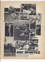 80&#39;s ABC Sports Print Ad Multiple Sports 8.5&quot; x 11&quot; - £15.43 GBP