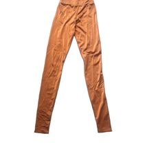 Kelle Womens Medium Brown Metallic Shimmer Full Length Dance Leggings - $18.68