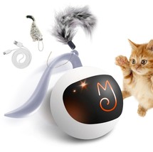 Migipaws Cat Toys, Automatic Moving Ball Bundle Classic Mice + Feather K... - £28.32 GBP