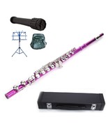 Rose Red Flute 16 Hole, Key of C w/Case+Music Sheet Bag+2 Stand+Accessories - £110.08 GBP