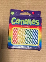 American Greetings Party Candles 24 Pieces Multicolor 2 3/4" *NEW* yy1 - $5.99