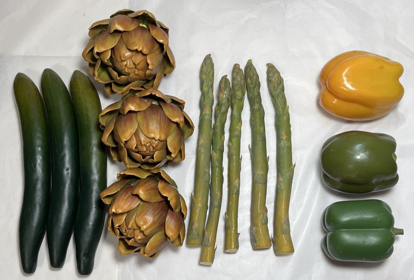 Primary image for 14 Realistic Life Size Faux Vegetables Stage Veggies Prop Food Variety Faux Veg