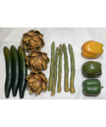 14 Realistic Life Size Faux Vegetables Stage Veggies Prop Food Variety F... - $12.00