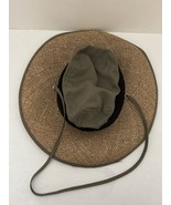 Peter Grimm Bamboo Woven Panama Sun Hat Wide Brim Breathable Canvas - £25.81 GBP