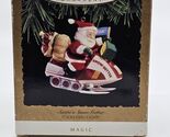  1993 Hallmark Keepsake Santa&#39;s Snow Getter Snow Mobile w/ Light Magic O... - $13.36