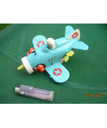 Vintage Soviet Russian Ussr Airplane Wind Up Toy Working 1975 Needs Repair - $413.77 MXN