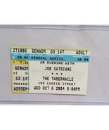 JOE SATRIANI - ORIGINAL 2004 CONCERT TOUR TICKET STUB - $13.97 CAD