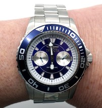 Nice Invicta Pro Diver Watch Model 6065 Stainless Steel Day &amp; Date Blue ... - £40.05 GBP