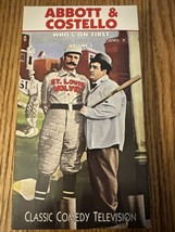 Abbott &amp; Costello Who&#39;s On First VHS Classic Comedy Television - £6.29 GBP