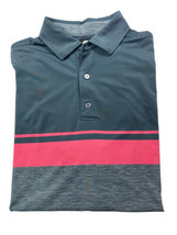 FootJoy FJ Golf Polo Men&#39;s Large Short Sleeve Pink /Grey EUC - £14.55 GBP