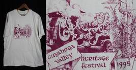 Vintage promotional T-shirt SINGLE STITCH 1995 Cuyyahoga Valley Ohio Siz... - £19.74 GBP