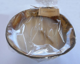 Coconut Candle Holder Light Coconut Scented Candle- Great Gift Idea - £11.19 GBP