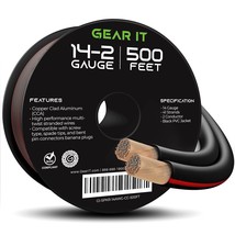 14AWG Speaker Wire, GearIT Pro Series 14 AWG Gauge Speaker Wire Cable (500 Feet  - £93.63 GBP