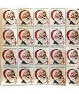 1983 Santa Claus Greeting Stamps Lot Of 28 American Lung Vintage Christm... - $41.79 CAD