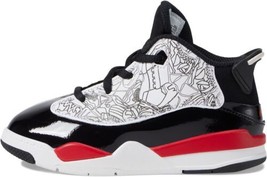 Jordan Toddler Dub Zero Fashion Sneakers Color White/Fire Red/Black Size 10 - £52.79 GBP